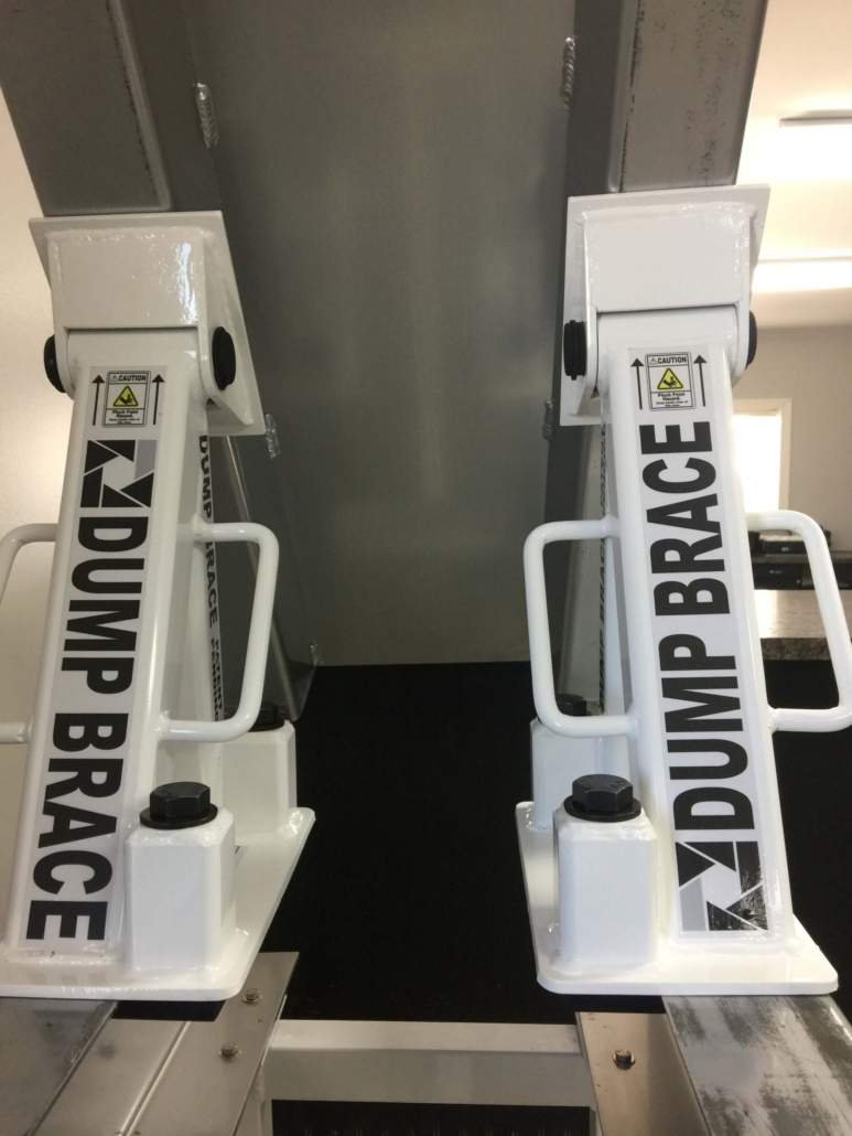 truck bed dump brace